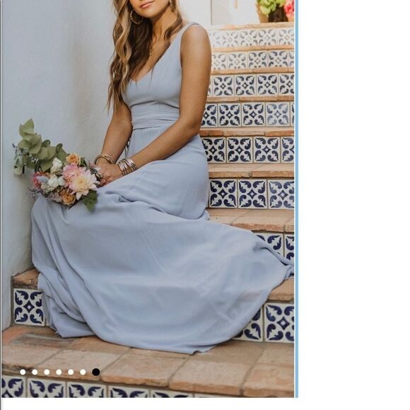 SMYM Jenn Maxi Dress Steel Blue - Picture 3 of 7